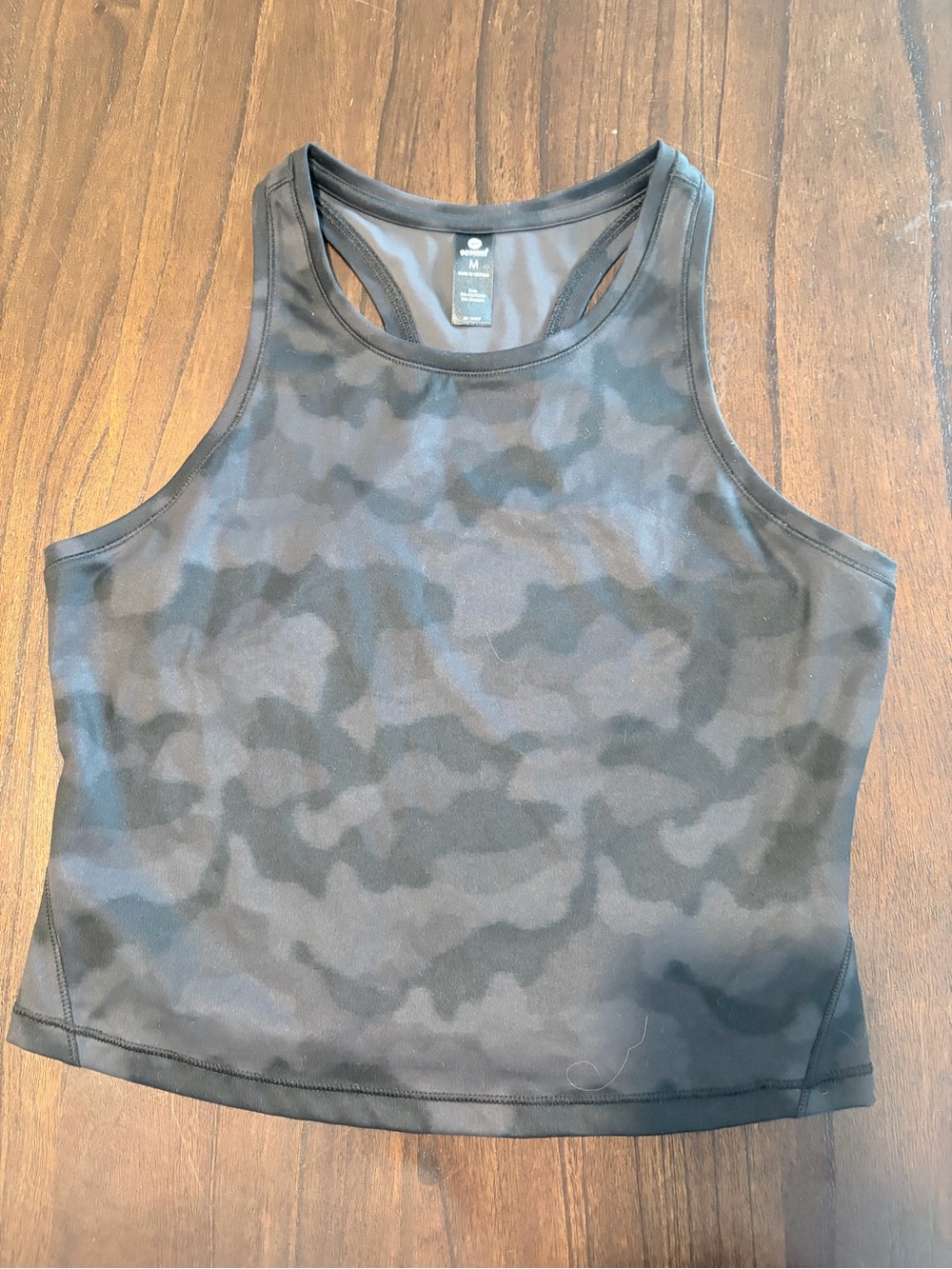 Women's Black Camo Racerback Tank Top